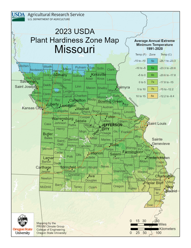 Missouri planting zones for our gardens