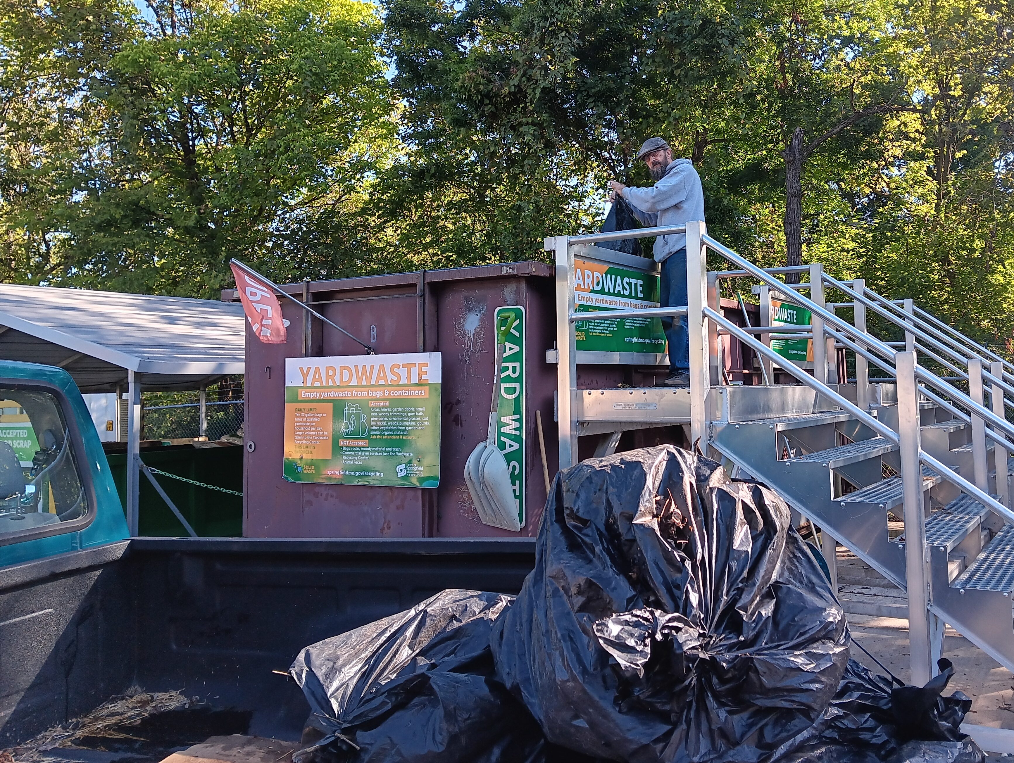 Recycling year round in our yard and gardens.